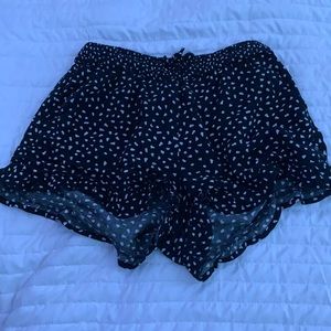 black shorts with white poke a dots :)